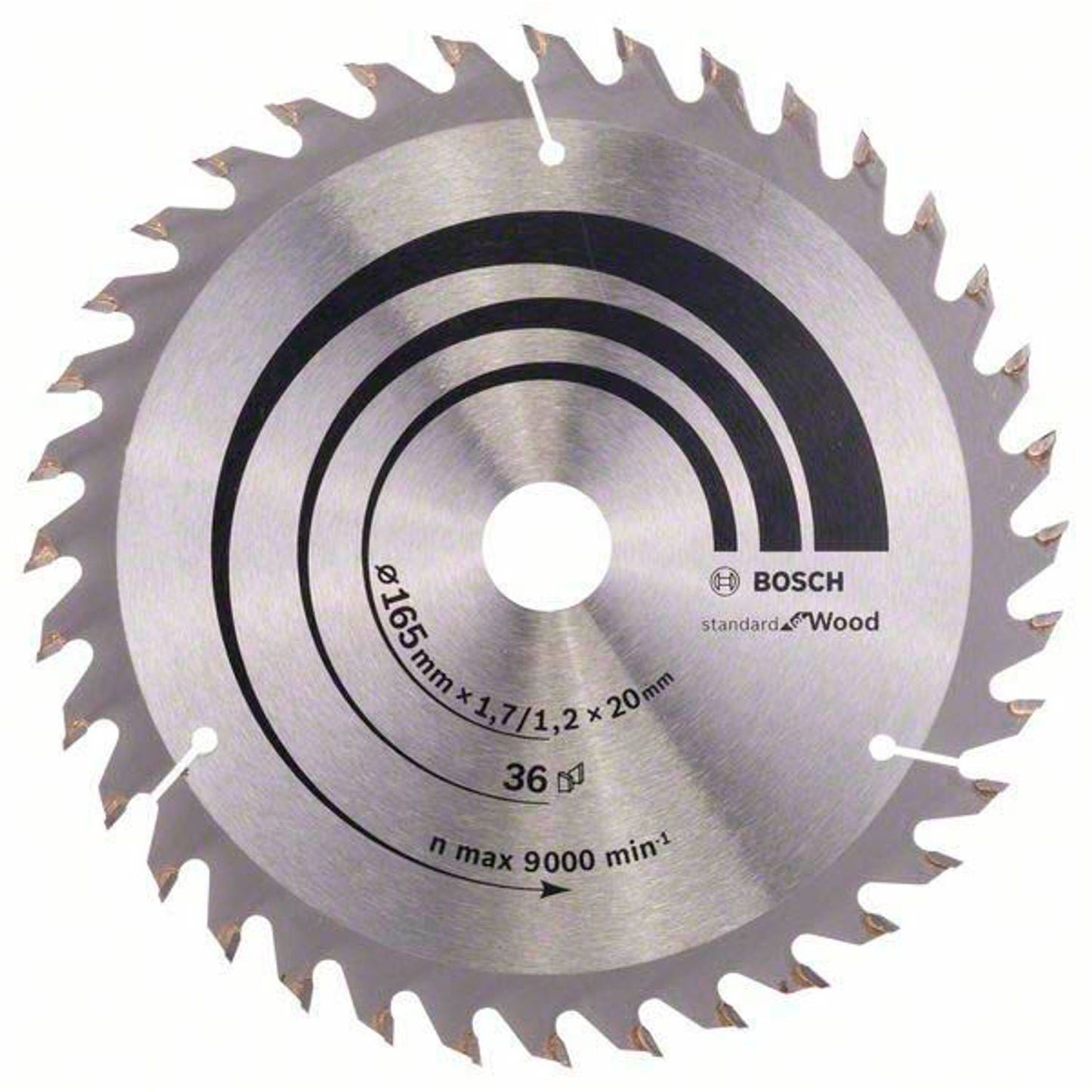 BOSCH Optiline Wood Kreissägeblatt 165,0 mm, 36 Zähne | 2608642602