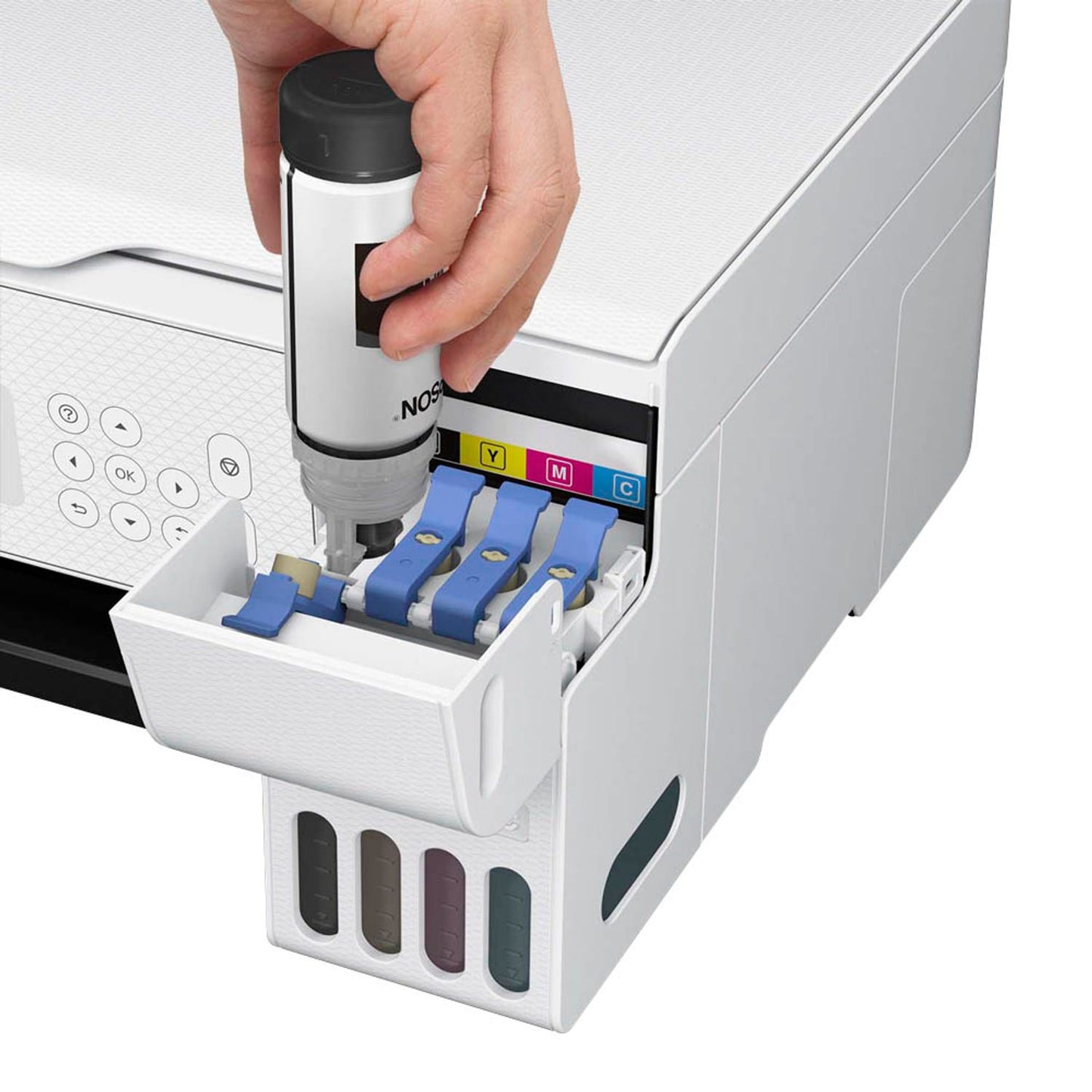 EPSON EcoTank ET-2876 3 in 1 Tintenstrahl-Multifunktionsdrucker weiß | C11CJ66423
