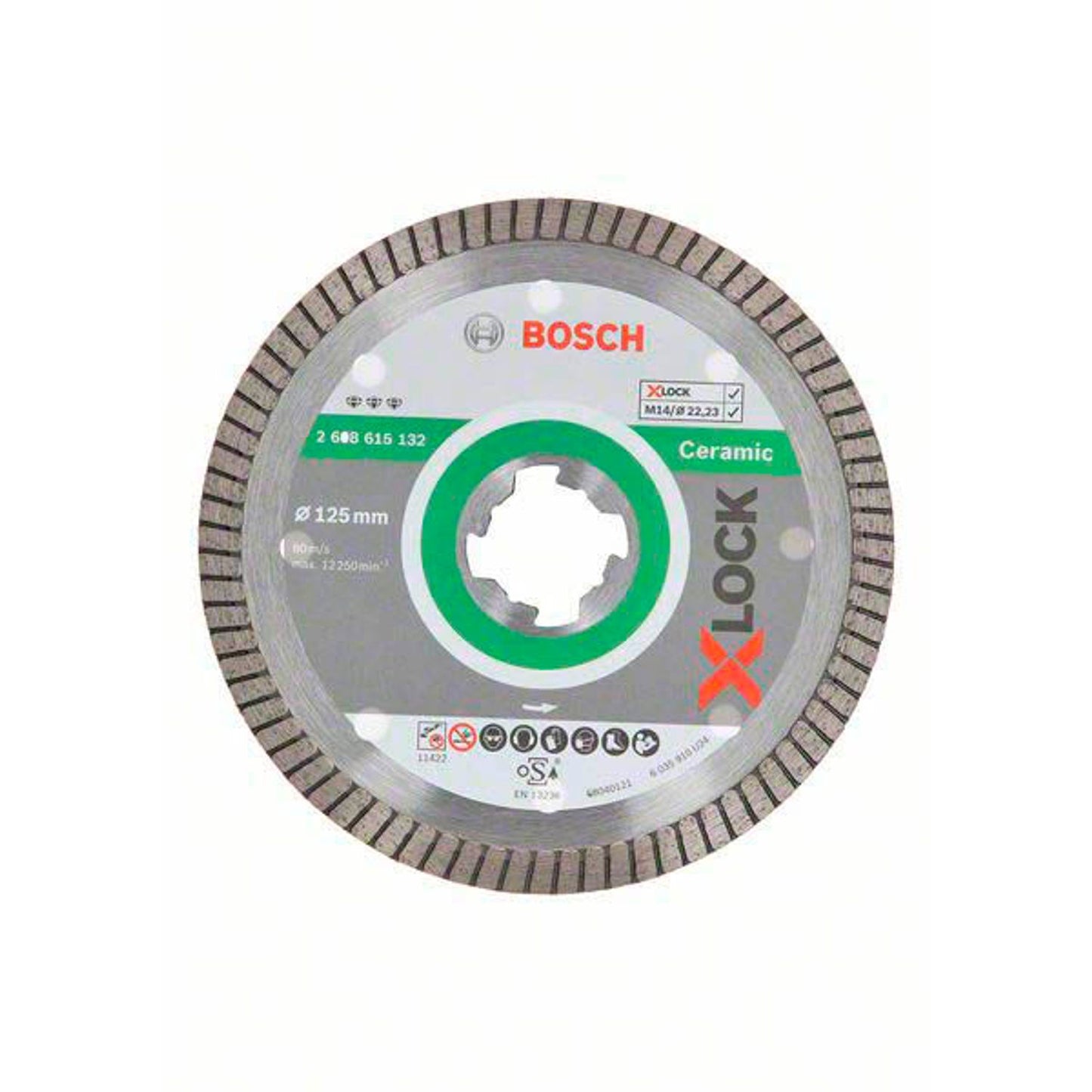 BOSCH Diamant-Trennscheibe X-LOCK Best for Ceramic Extra Clean Turbo | 2608615132