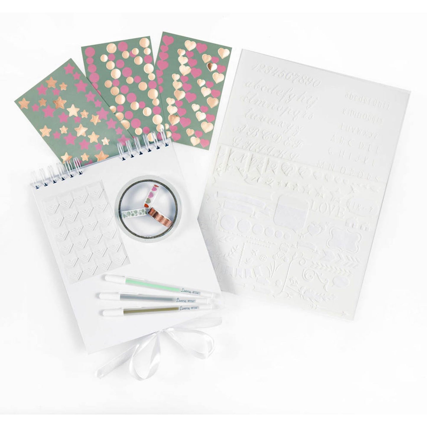 Loveria ARTCRAFT Fotoalbum Kreativ Set 25,0 x 20,0 cm, 32 Seiten weiße | 10016