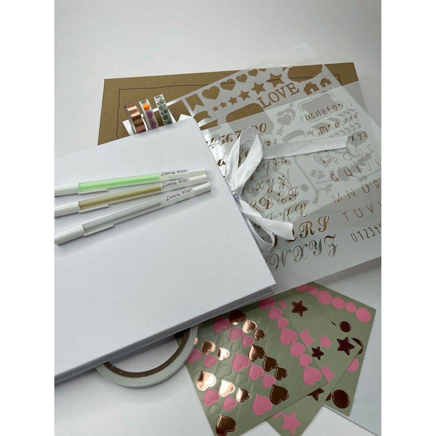 Loveria ARTCRAFT Fotoalbum Kreativ Set 25,0 x 20,0 cm, 32 Seiten weiße | 10016