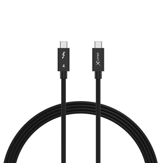 XLAYER Thunderbolt 4 Kabel USB-C 1,0 m schwarz | 220113