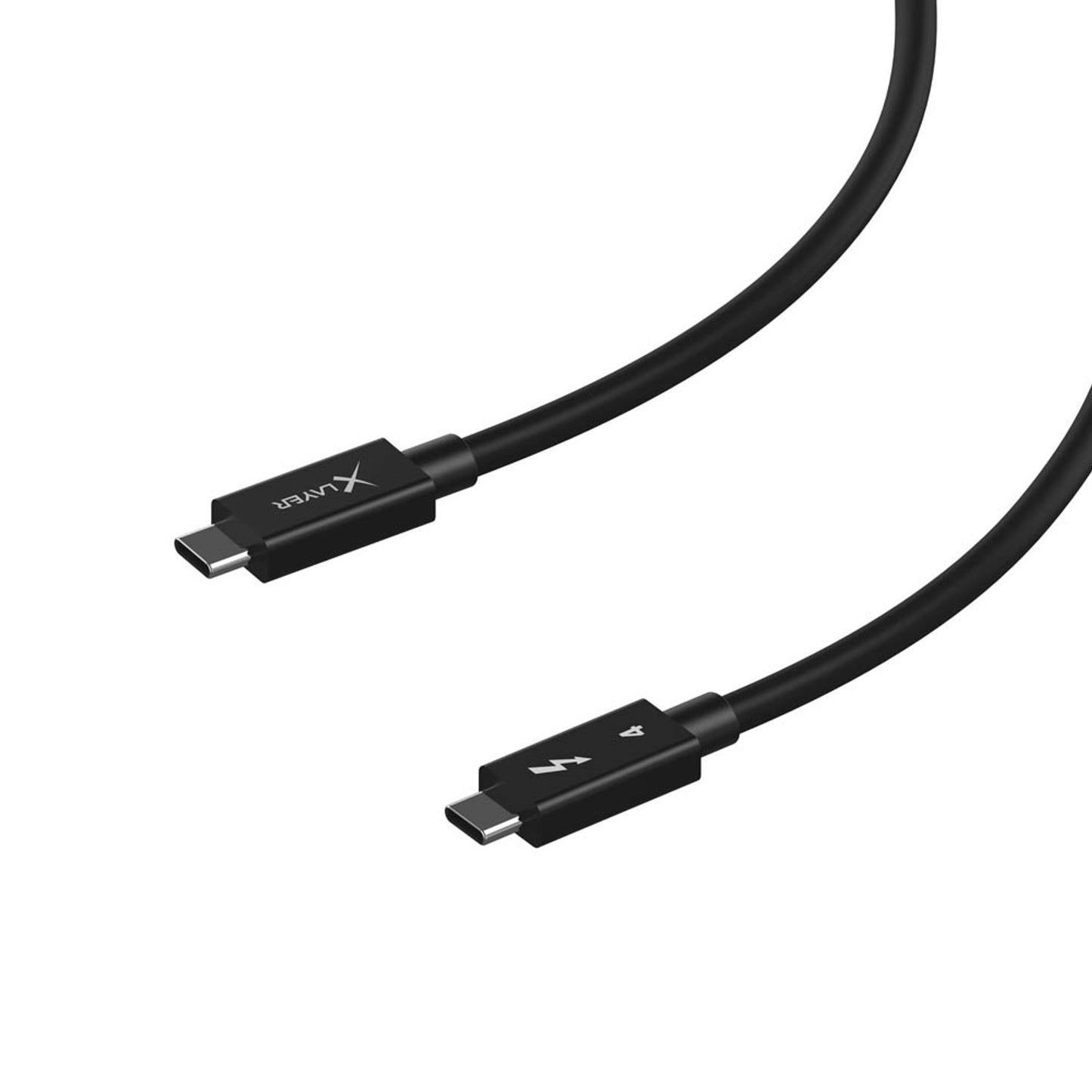 XLAYER Thunderbolt 4 Kabel USB-C 1,0 m schwarz | 220113