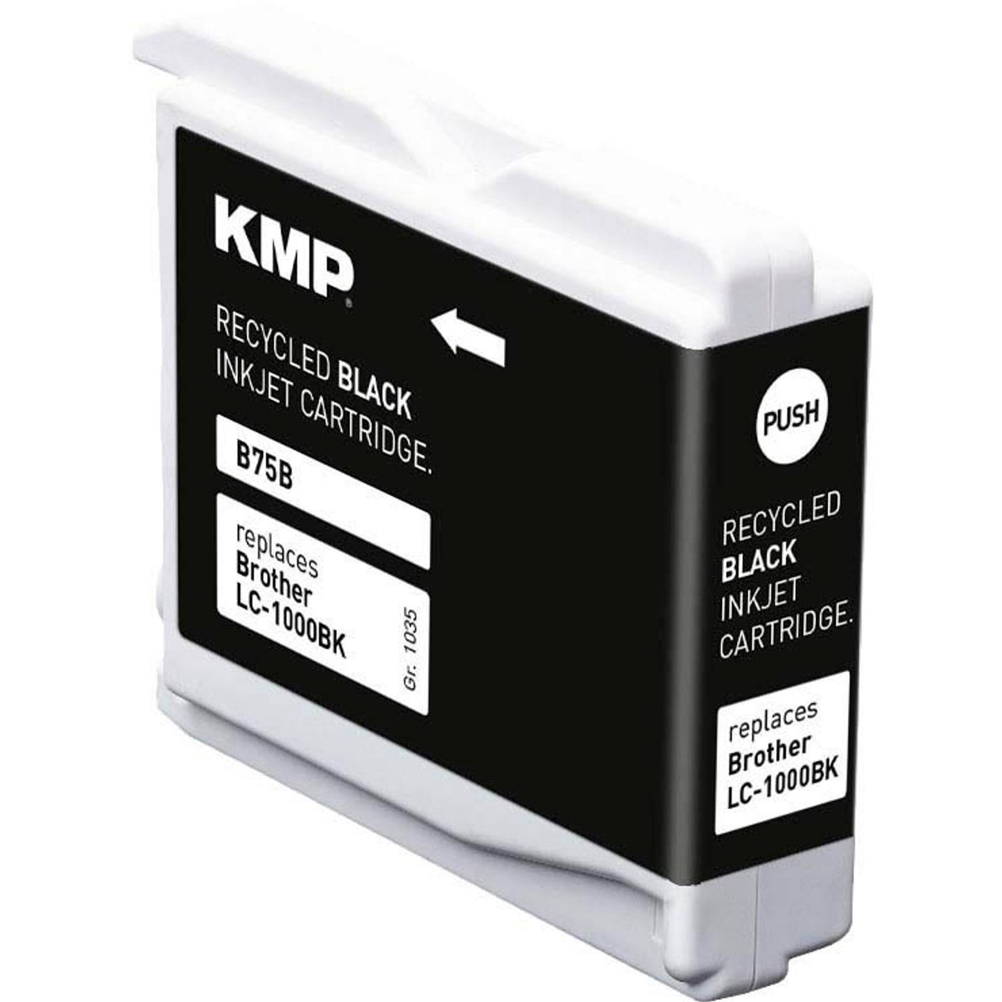 KMP B75B schwarz Druckerpatrone kompatibel zu brother LC-1000BK | 1035,4001