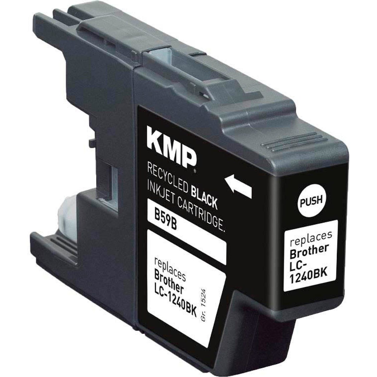 KMP B59B schwarz Druckerpatrone kompatibel zu brother LC-1240BK | 1524,4801