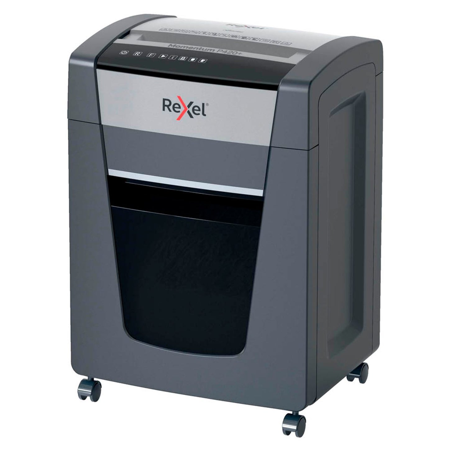 Rexel P420+ Aktenvernichter mit Partikelschnitt P-4, 4 x 35 mm, bis , grau | 2021420,00 XEU