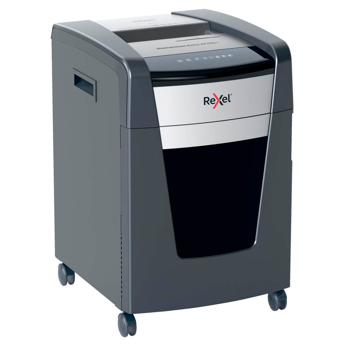 Rexel XP420+ Aktenvernichter mit Partikelschnitt P-4, 4 x 35 mm, bis 21,0 l, grau | 2021421,00 XEU