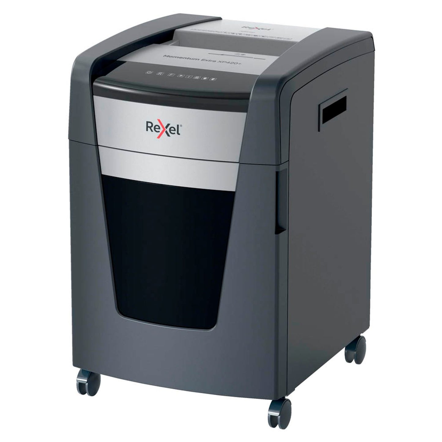 Rexel XP420+ Aktenvernichter mit Partikelschnitt P-4, 4 x 35 mm, bis 21,0 l, grau | 2021421,00 XEU