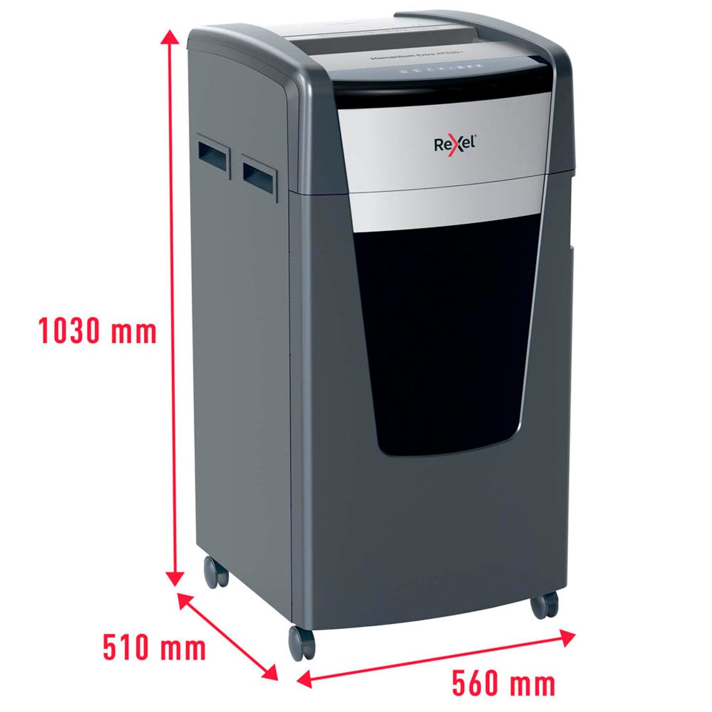 Rexel XP520+ Aktenvernichter mit Partikelschnitt P-5, 2 x 15 mm, bis , grau | 2021520MEU