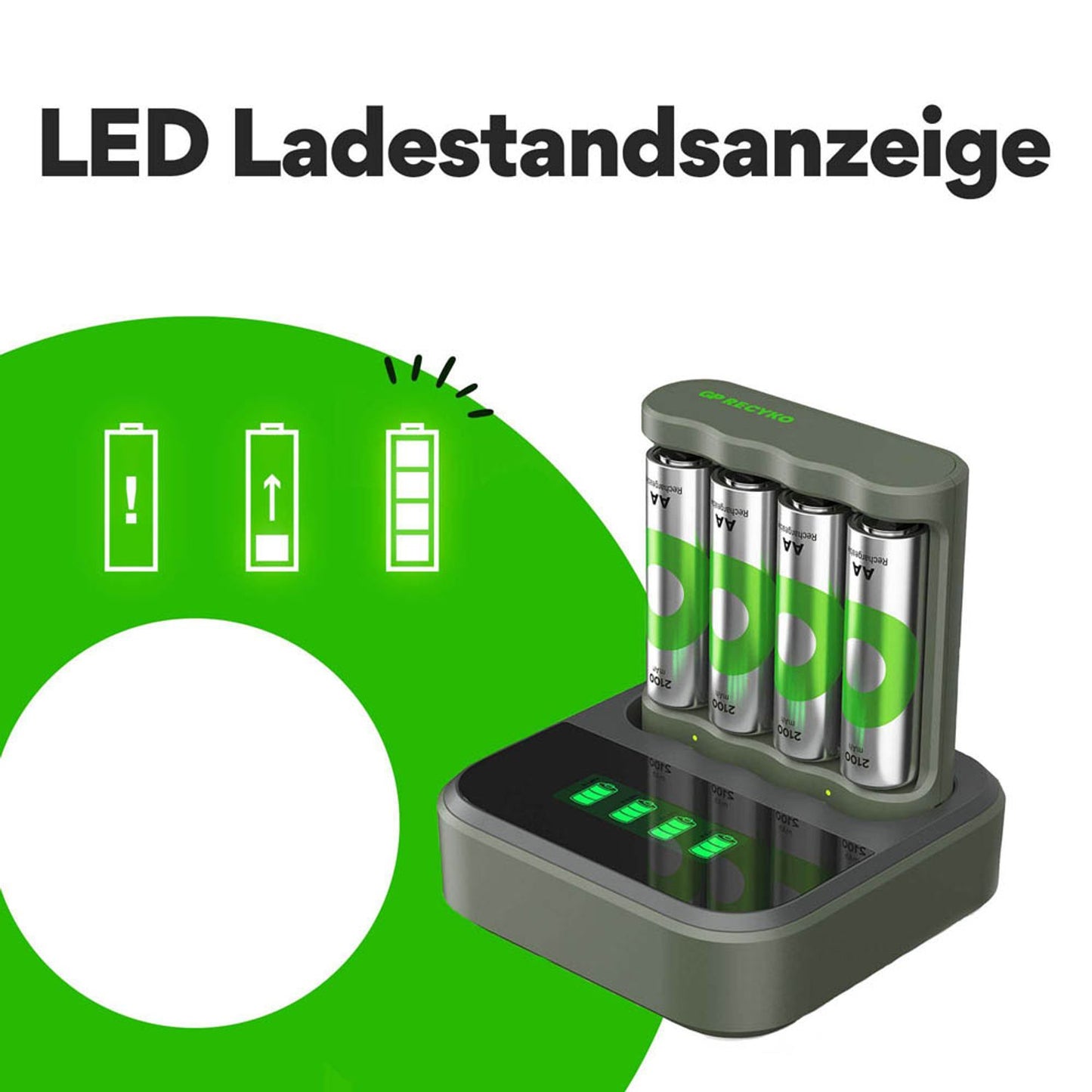 GP B441U 4-Port USB-Akku-Ladegerät inkl. Akkus | GPRCKCHB441D419