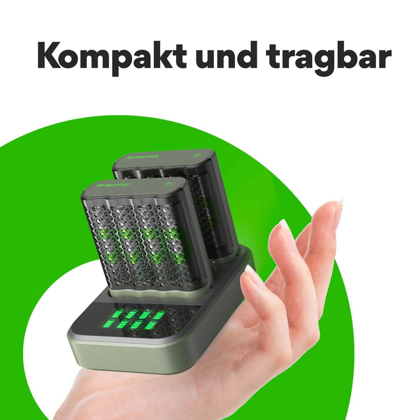 GP M452D 2x4-Port + Dockingstation Akku-Schnellladegerät inkl. Akkus | GPRCKCHM452D457
