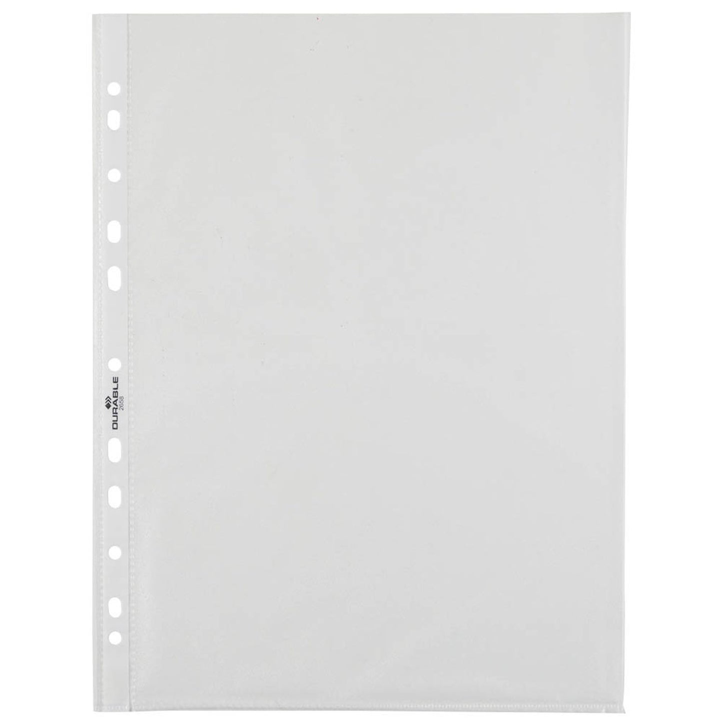DURABLE Prospekthüllen DIN A4 transparent genarbt 0,06 mm | 265819 | 1 Pack = 100 St.