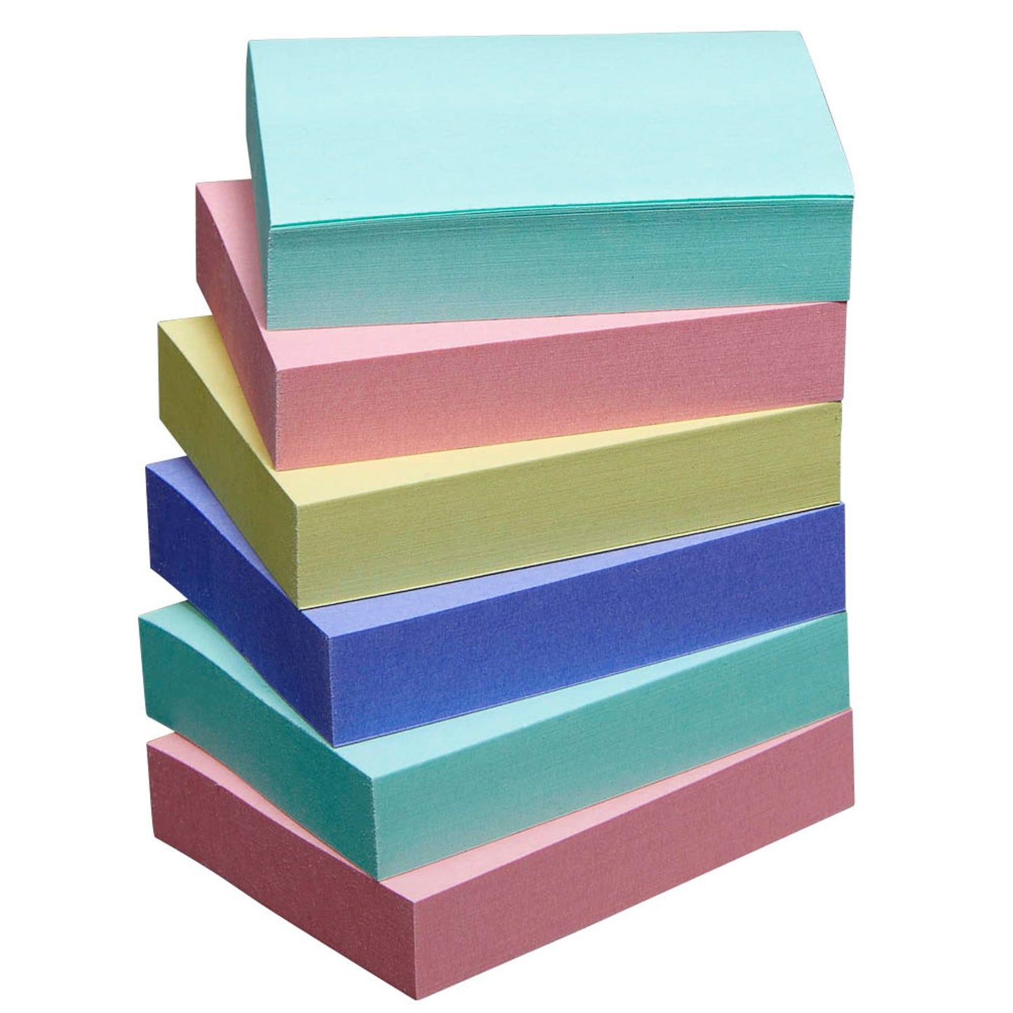 Post-it® Recycling Notes Rainbow Haftnotizen farbsortiert, 6 Blöcke | 7100259445 | 1 Pack = 6 Blöcke