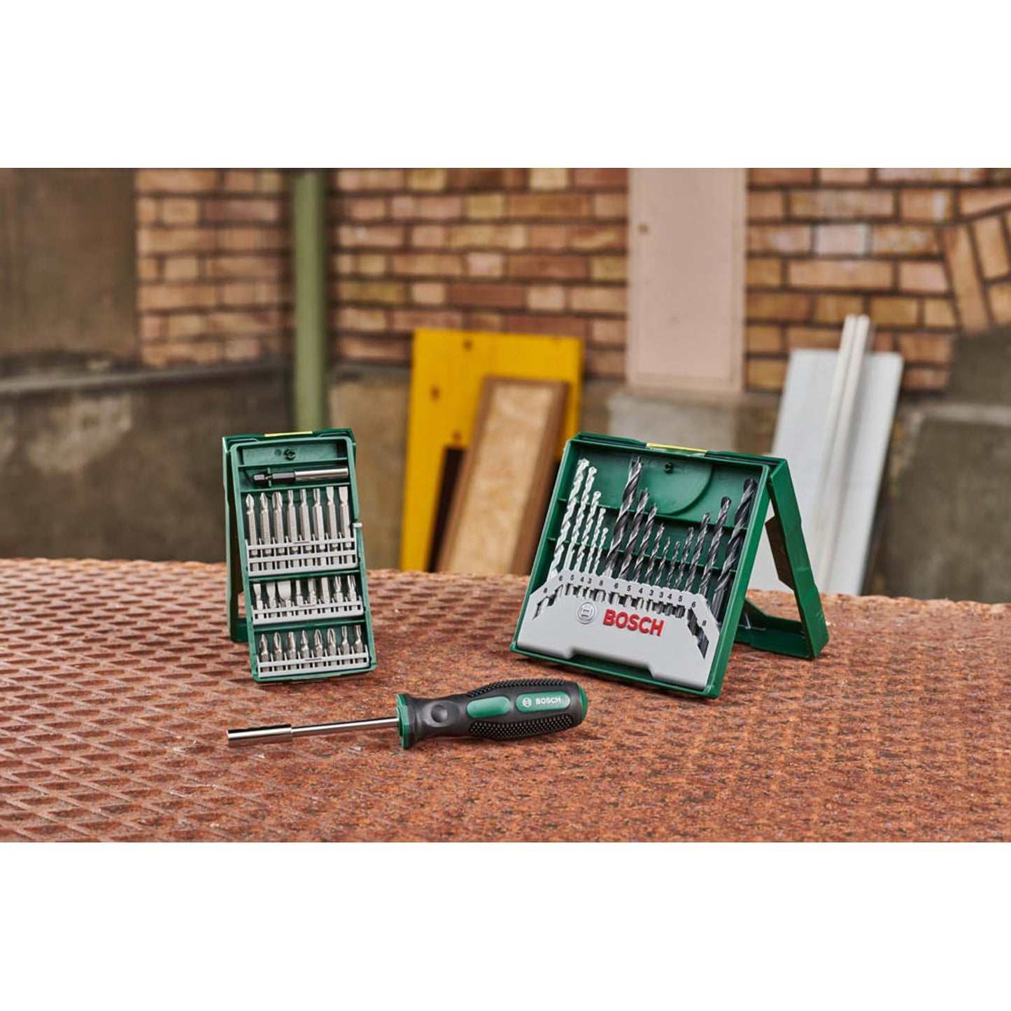 BOSCH 25+15+1 Mini-X-Line Sets plus Griff Bohrer- und Bit-Set, 41-teilig | 2607017655
