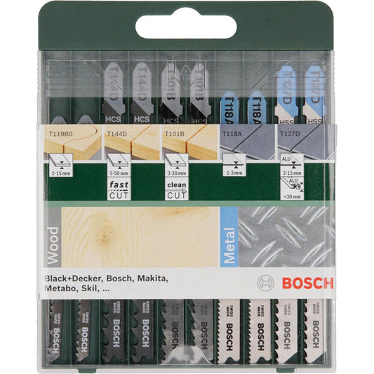 BOSCH Mixed Wood and Metal Stichsägeblätter-Set 10-teilig | 2609256746