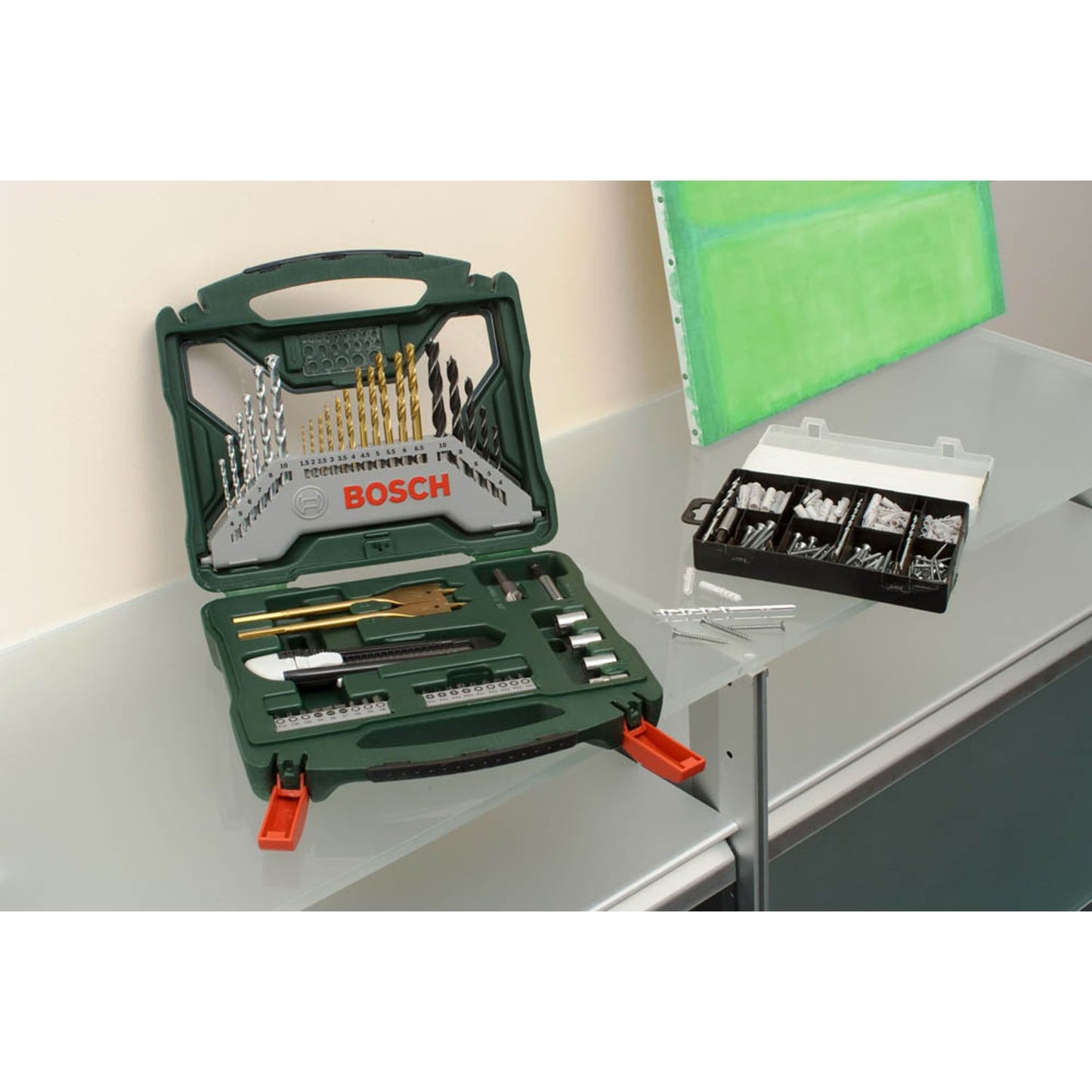 BOSCH X-Line 50Ti plus 173-teilig Fixier-Set Bohrer- und Bit-Set, 223-teilig | 2607017523