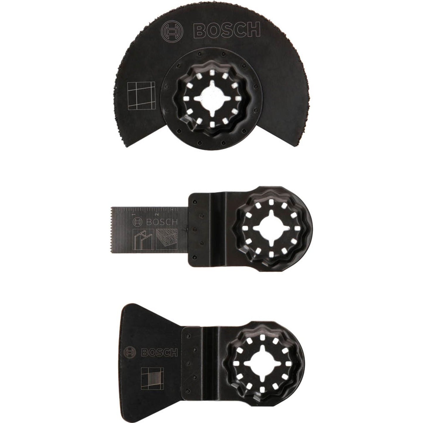 BOSCH Starlock Starter-Set Tiles Tauchsägeblätter-Set 3-teilig | 2607017324