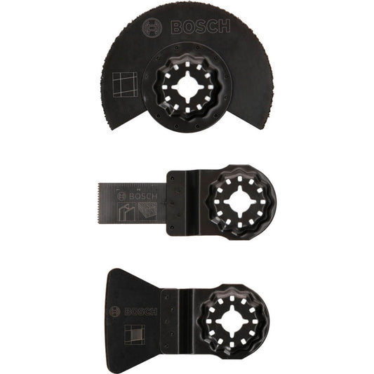 BOSCH Starlock Starter-Set Tiles Tauchsägeblätter-Set 3-teilig | 2607017324