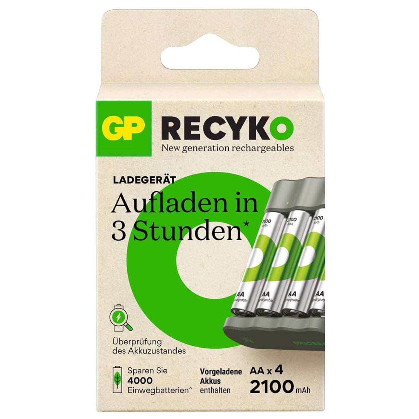 GP B441U + B441D 4-Port USB-Akku-Ladegerät inkl. Akkus | GPRCKCHB441U402