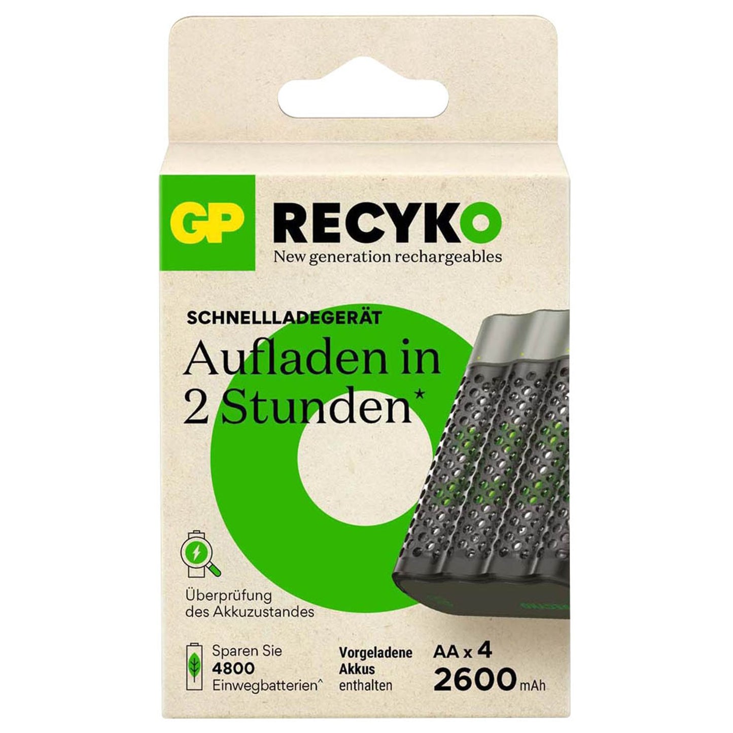 GP M452U 4-Port Akku-Schnellladegerät inkl. Akkus | GPRCKCHM452U433