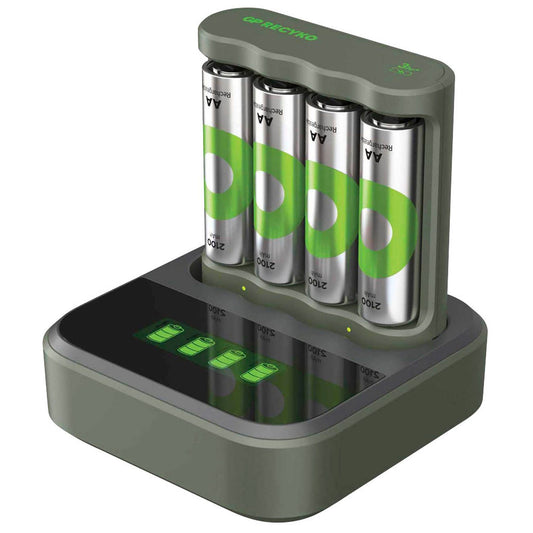 GP B441U 4-Port USB-Akku-Ladegerät inkl. Akkus | GPRCKCHB441D419
