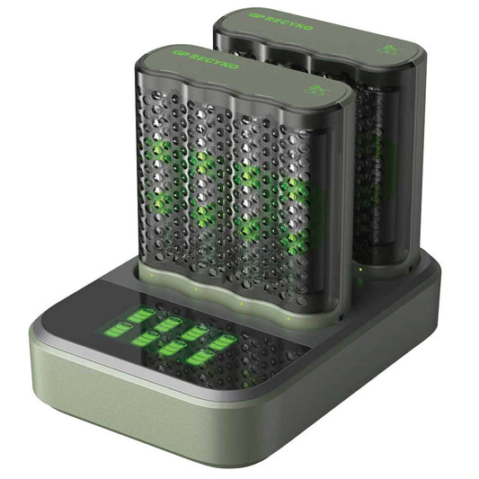 GP M452D 2x4-Port + Dockingstation Akku-Schnellladegerät inkl. Akkus | GPRCKCHM452D457