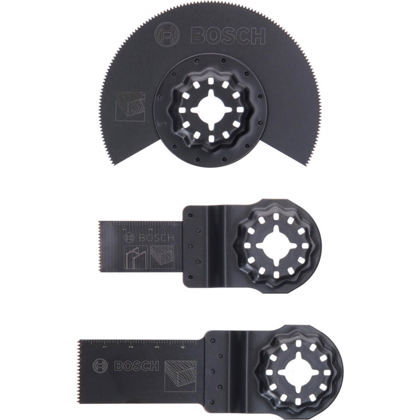 BOSCH Starlock Starter-Set „Wood“ Tauchsägeblätter-Set 3-teilig | 2607017323