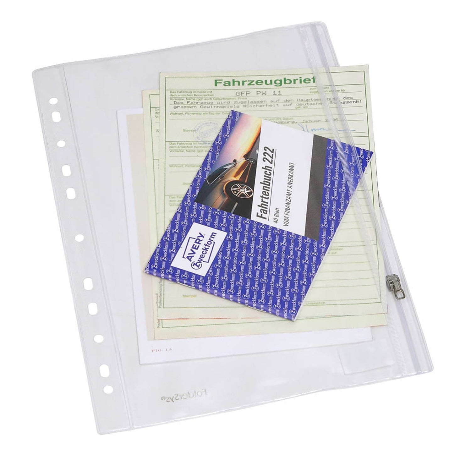 FolderSys Dokumententaschen 19x30,5 cm glasklar glatt 0,15 mm | 40410-00 | 1 Pack = 10 St.