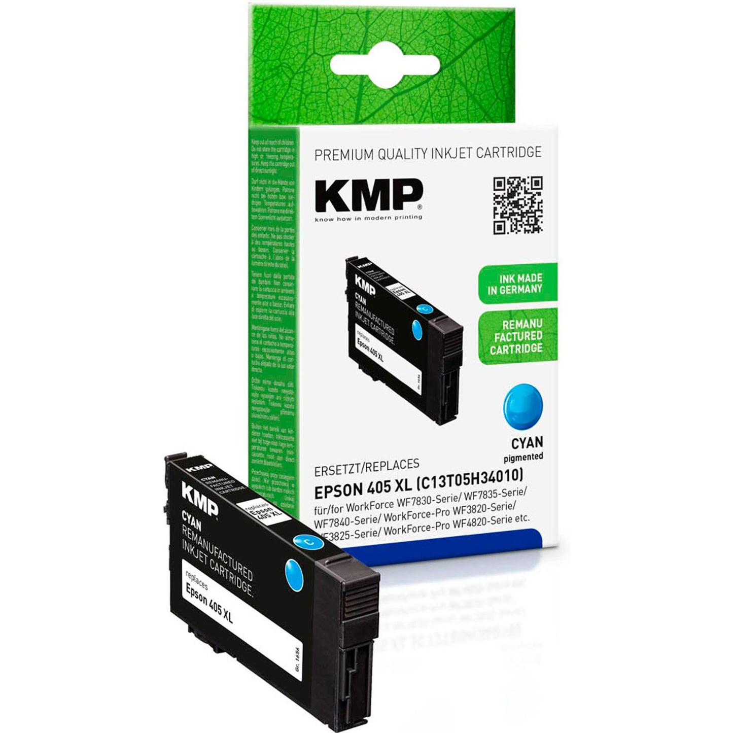 KMP cyan Druckerpatrone kompatibel zu EPSON 405XL C | 1656,4003