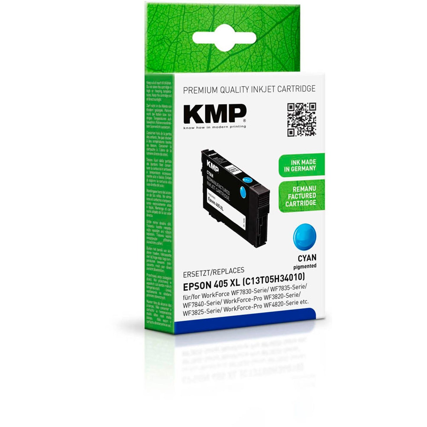 KMP cyan Druckerpatrone kompatibel zu EPSON 405XL C | 1656,4003