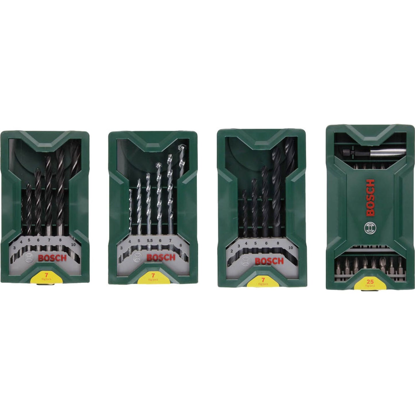 BOSCH Multipack 3+1 Mini-X-Line-Set Bohrer- und Bit-Set, 46-teilig | 2607017071