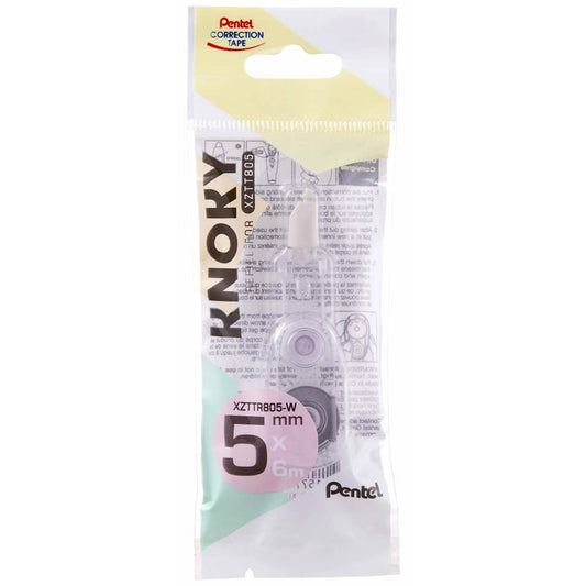 Pentel Nachfüllkassette für Korrekturroller KNOKY 5,0 mm | XZTTR805-WY
