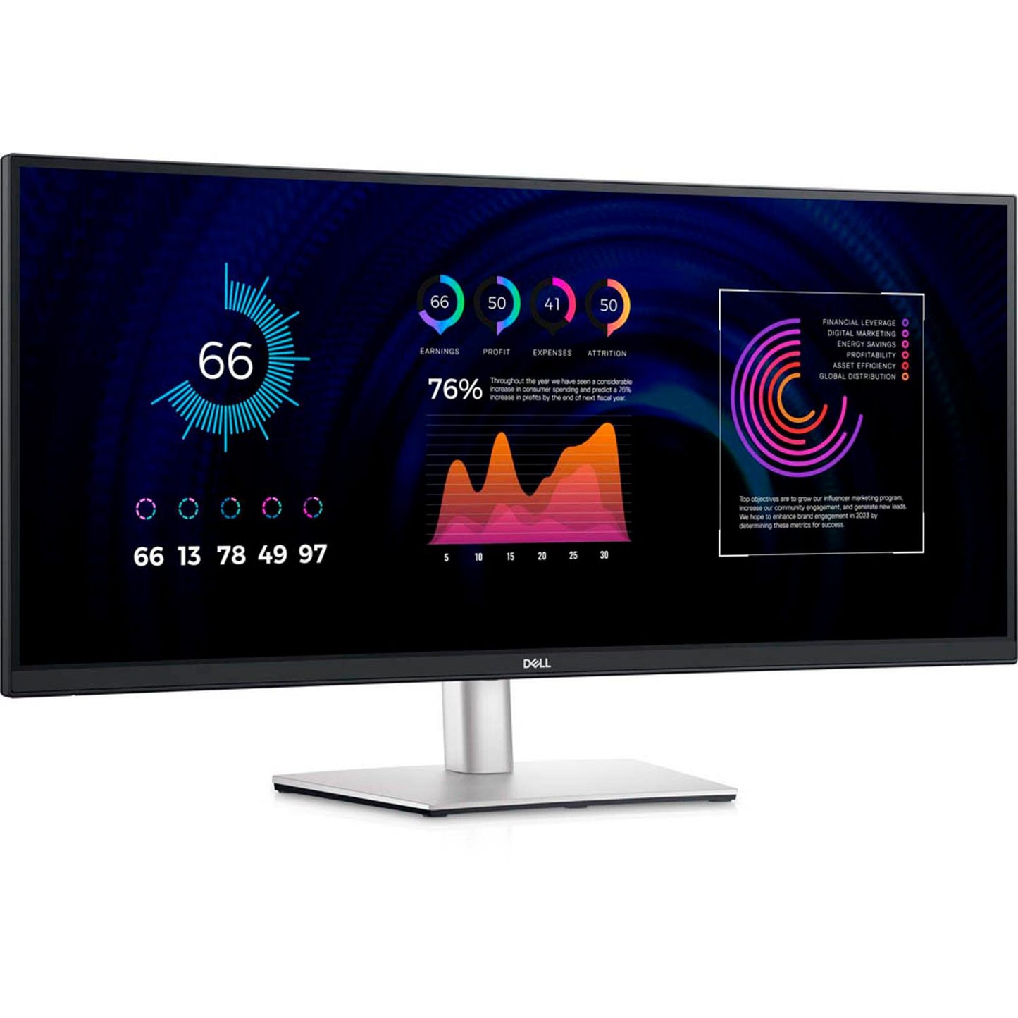 DELL P3424WE Monitor 87,0 cm (34,0 Zoll) schwarz | DELL-P3424WE