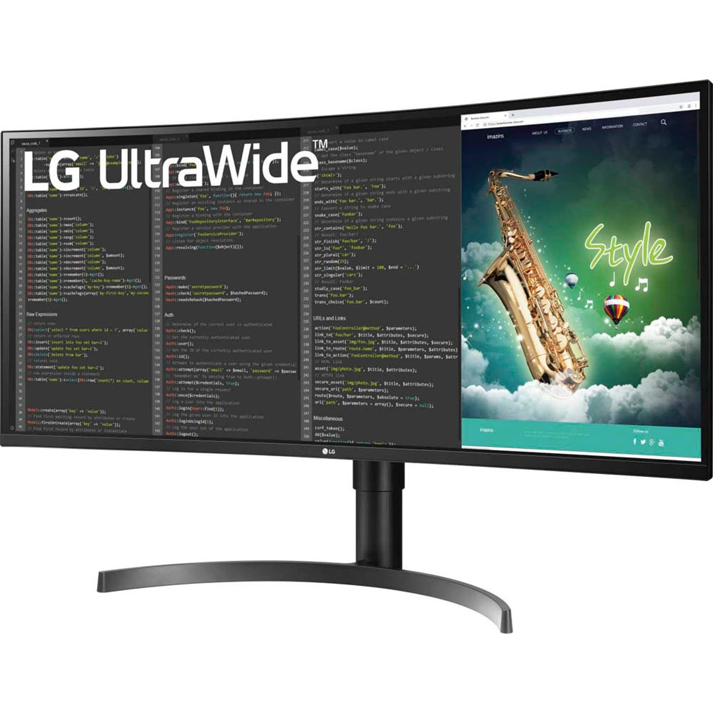 LG 35WN75CP-B Curved Monitor 89,0 cm (35,0 Zoll) schwarz | 35WN75CP-B.AEU