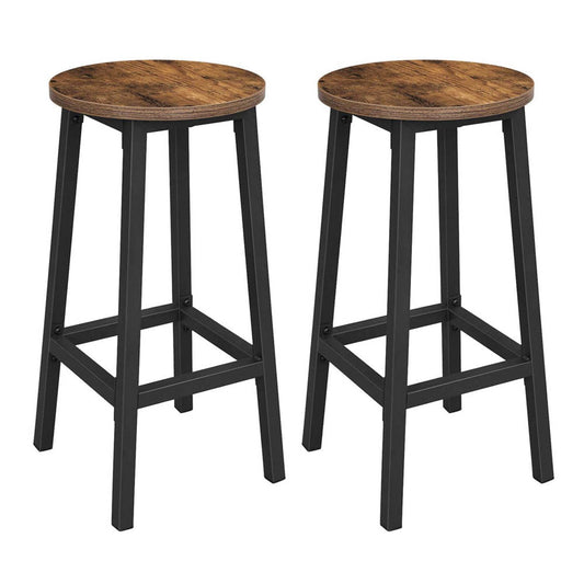 VASAGLE Barhocker braun | LBC32X | 1 Pack = 2 St.