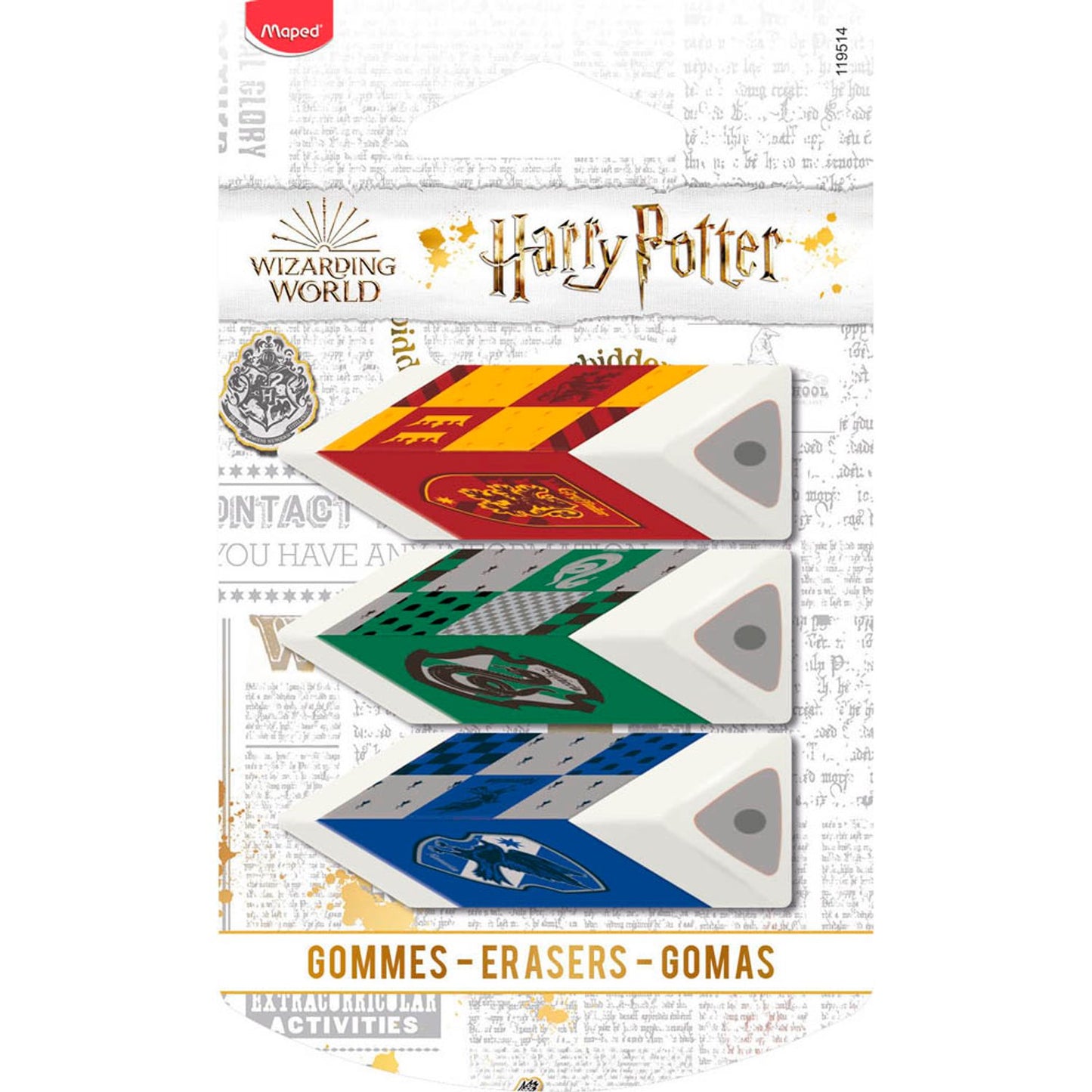 maped Radiergummis Harry Potter | 119514 | 1 Pack = 3 St.