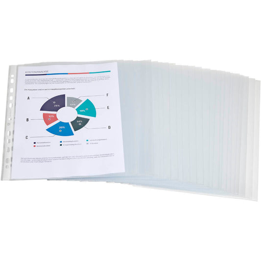 OXFORD Prospekthüllen DIN A4 glasklar glatt 0,06 mm | 400005449 | 1 Pack = 100 St.