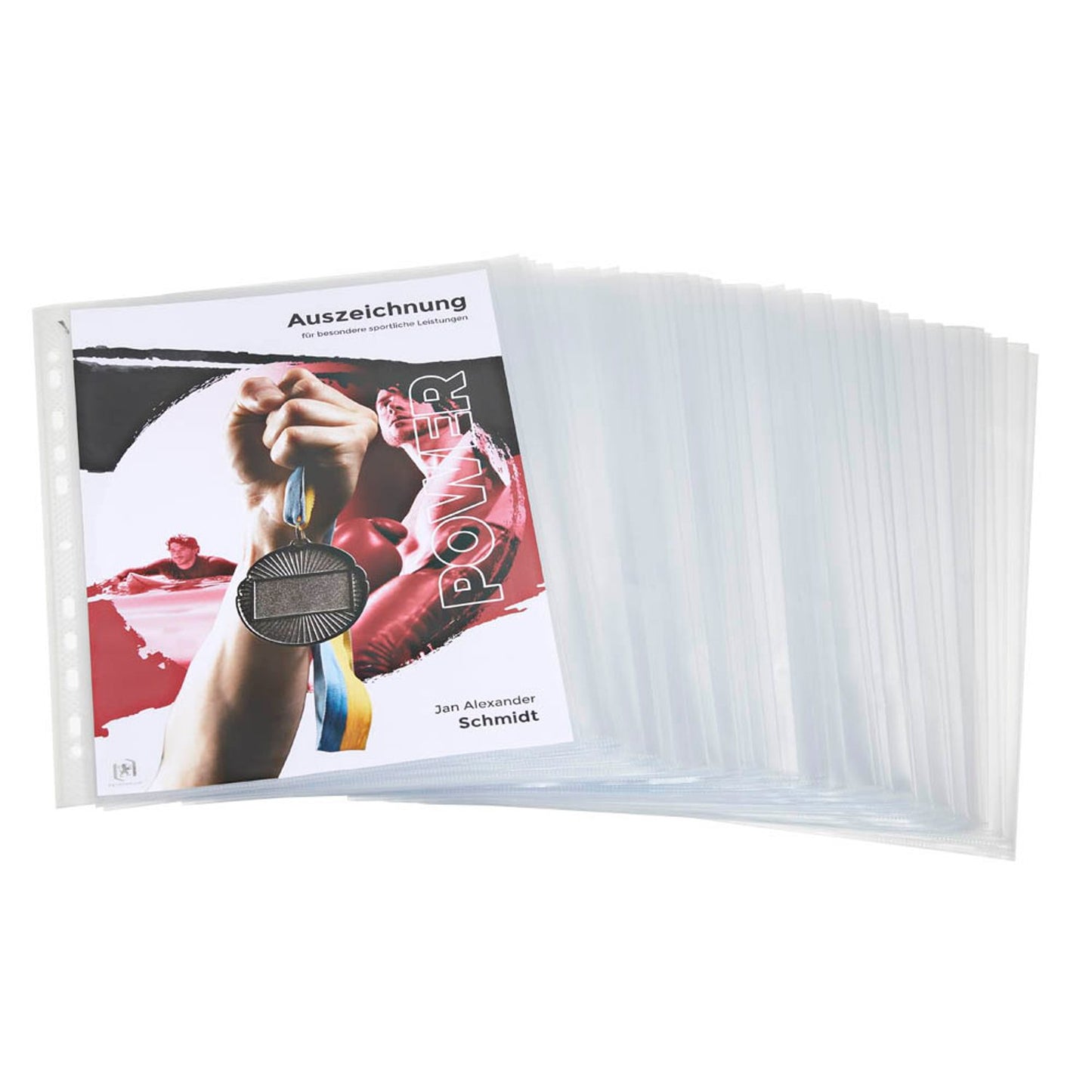 OXFORD Prospekthüllen QUICK'IN DIN A4 glasklar glatt 0,07 mm | 400012936 | 1 Pack = 100 St.
