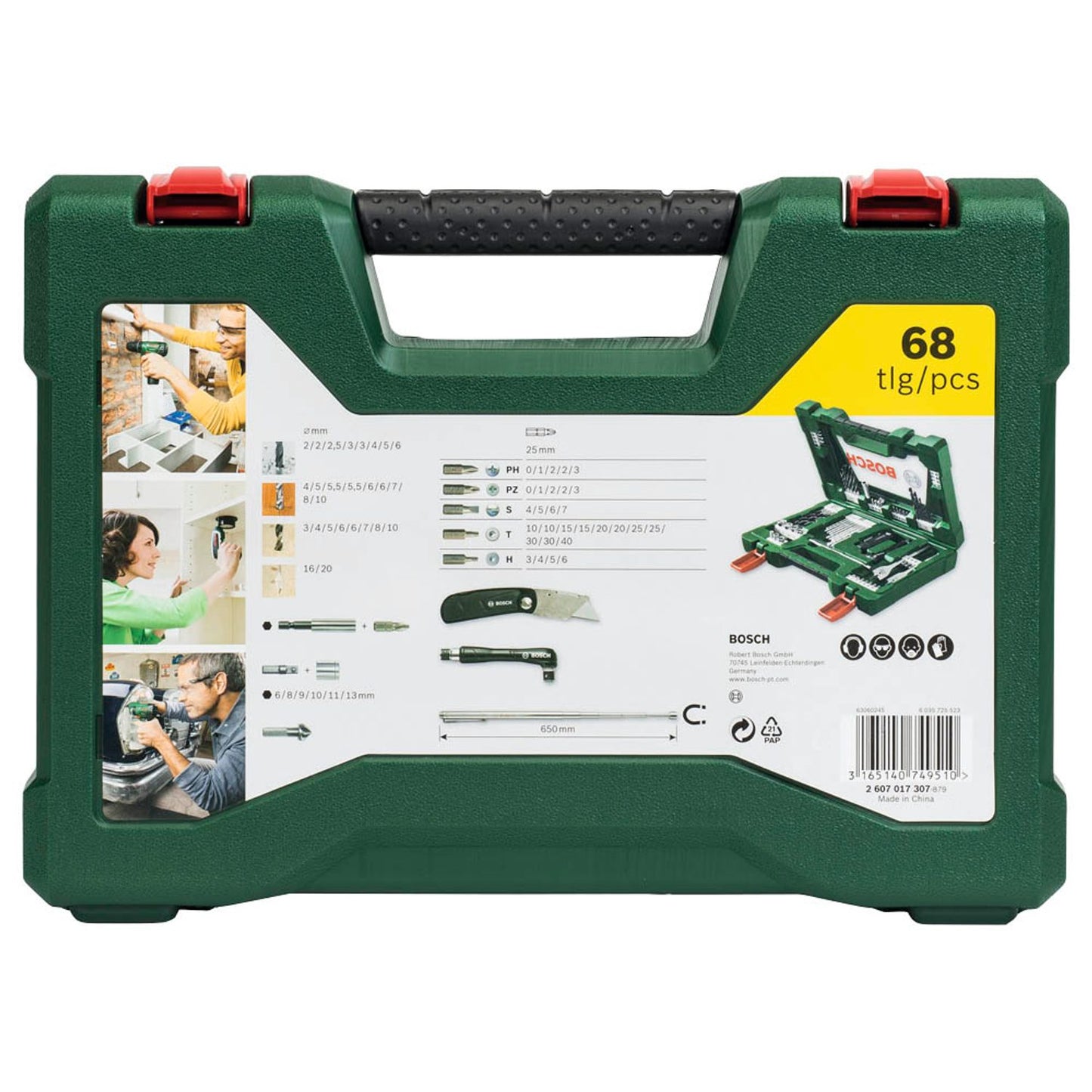BOSCH V-Line Box Bohrer- und Bit-Set, 68-teilig | 2607017307