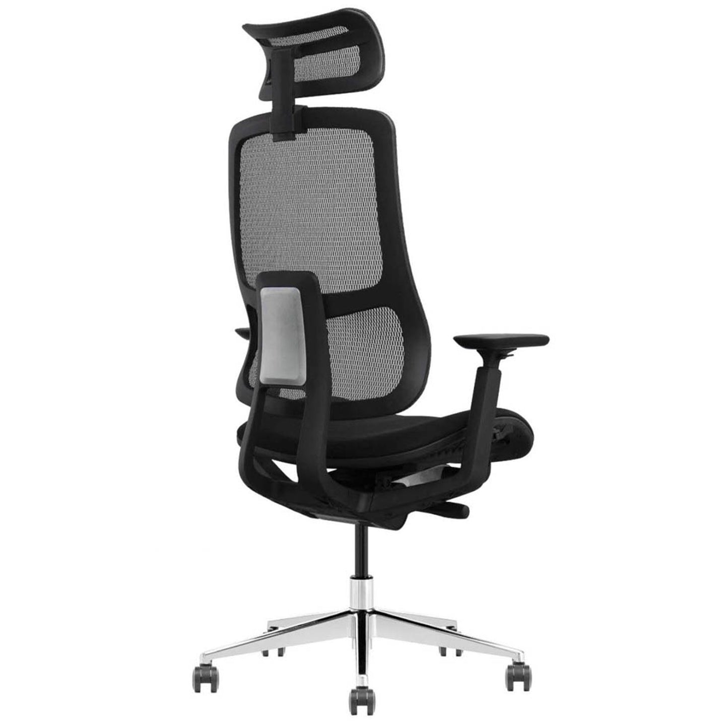 LMG Bürostuhl, Stoff schwarz, Gestell alu | T2-BH-02