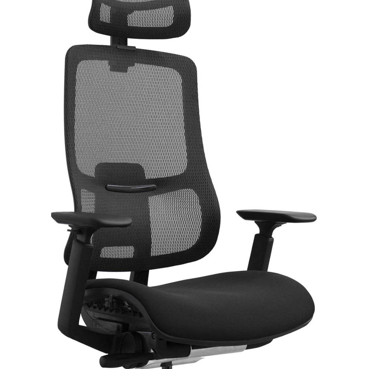 LMG Bürostuhl, Stoff schwarz, Gestell alu | T2-BH-02