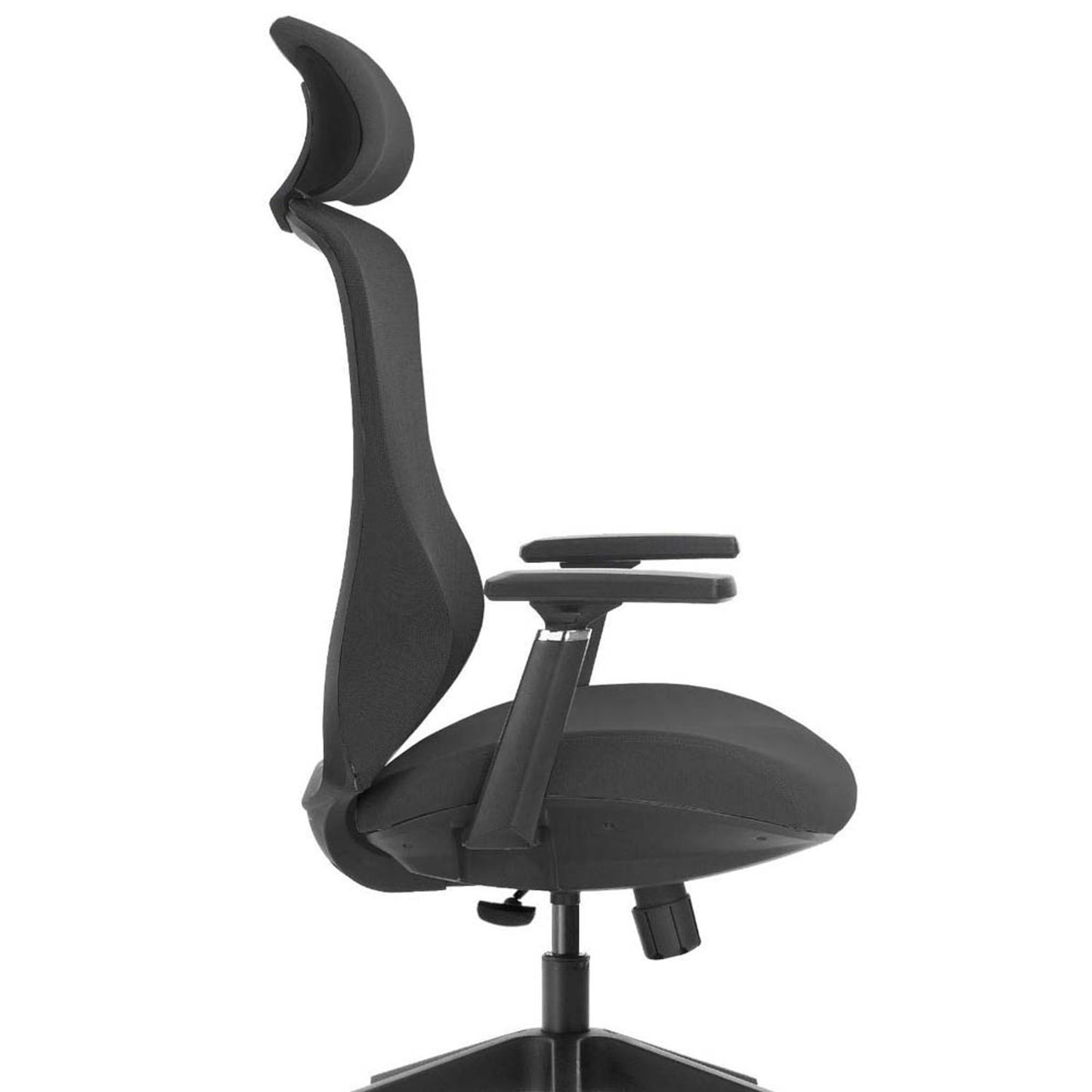 LMG Bürostuhl, Stoff schwarz, Gestell schwarz | K2-BH-07