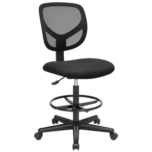 SONGMICS Arbeitsdrehstuhl schwarz | OBN15BK