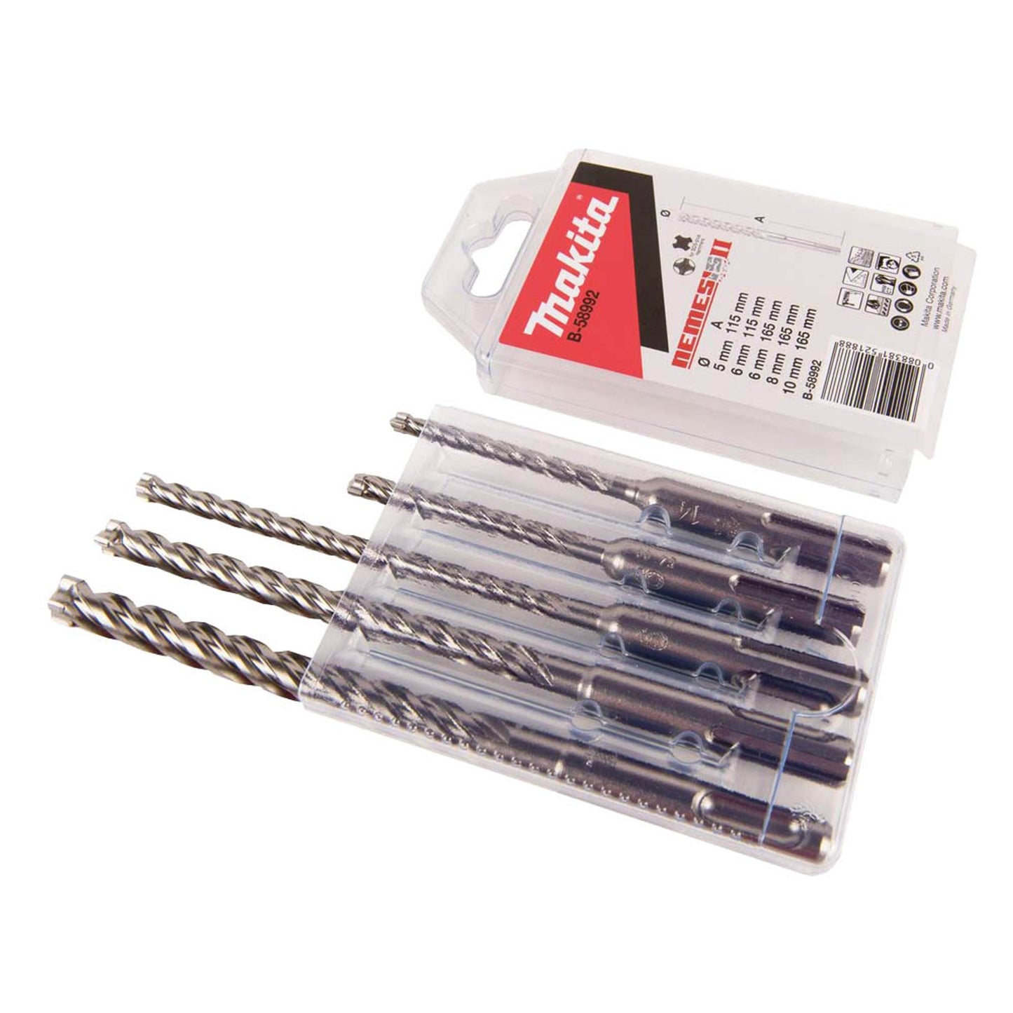 makita NEMESIS II Hammerbohrer-Set, 5-teilig | B-58992