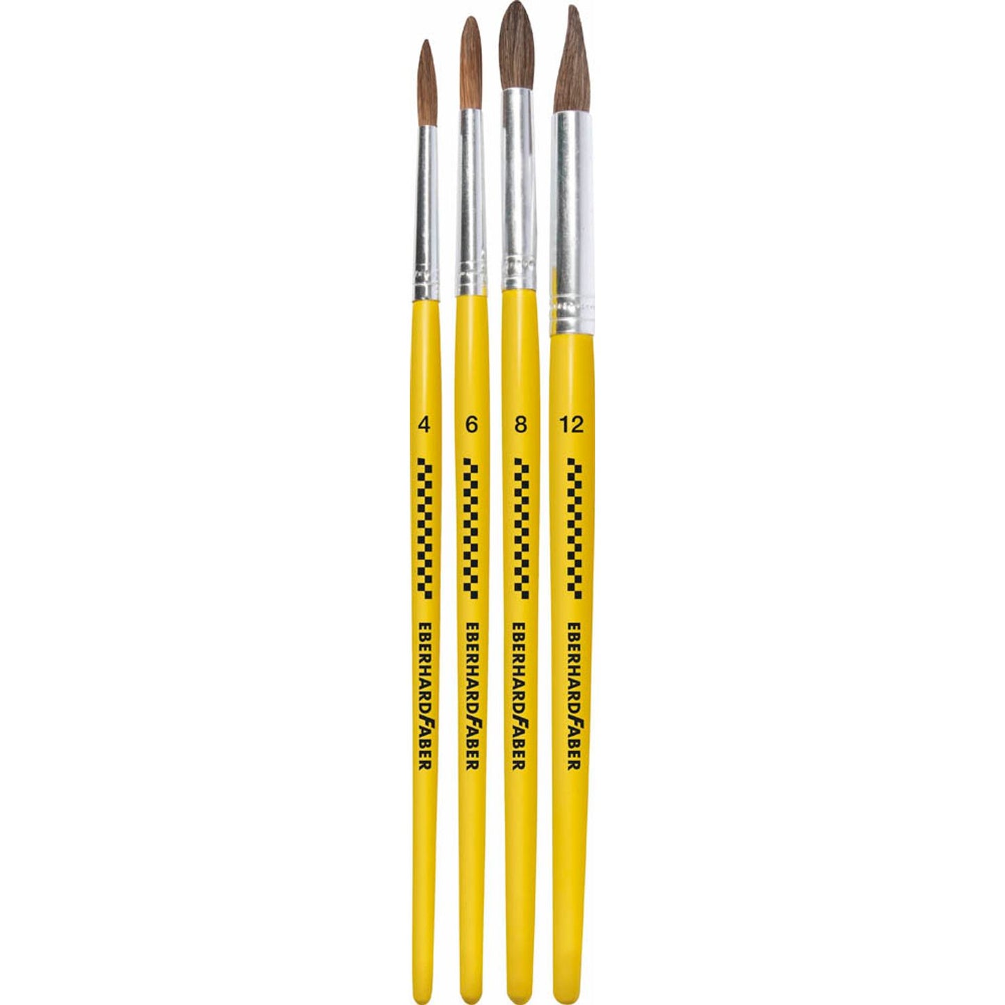 EBERHARD FABER Pinsel-Set Größe 4, 6, 8, 12, 4-teilig | 579922 | 1 Pack = 4 St.