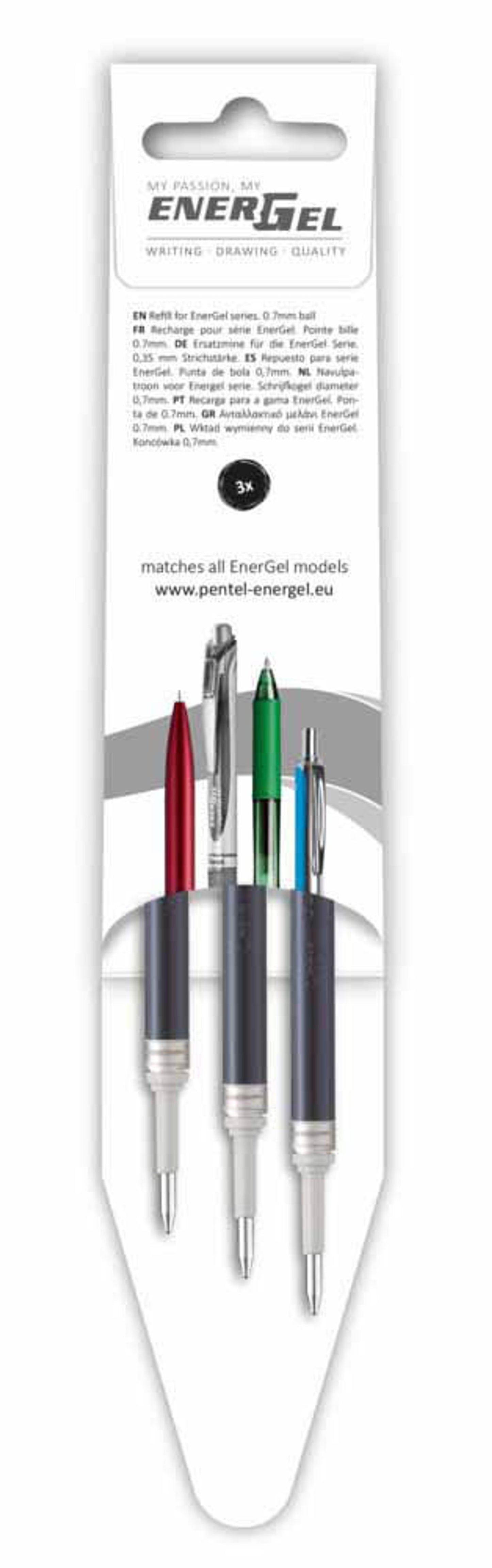 Pentel EnerGel Gelschreiberminen 0,35 mm 3 St.