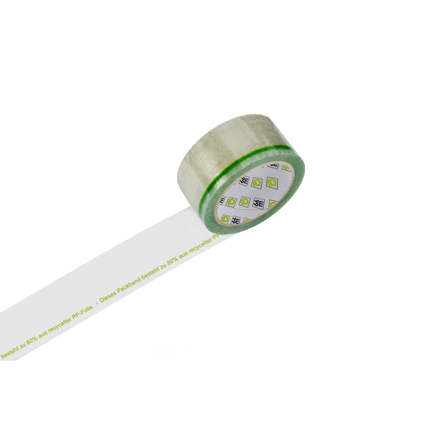 WIHEDÜ Packband WIHE-lux Dieses Packband besteht zu 80% aus recycelter PP-Folie transparent 50,0 mm x 66,0 m | 400444