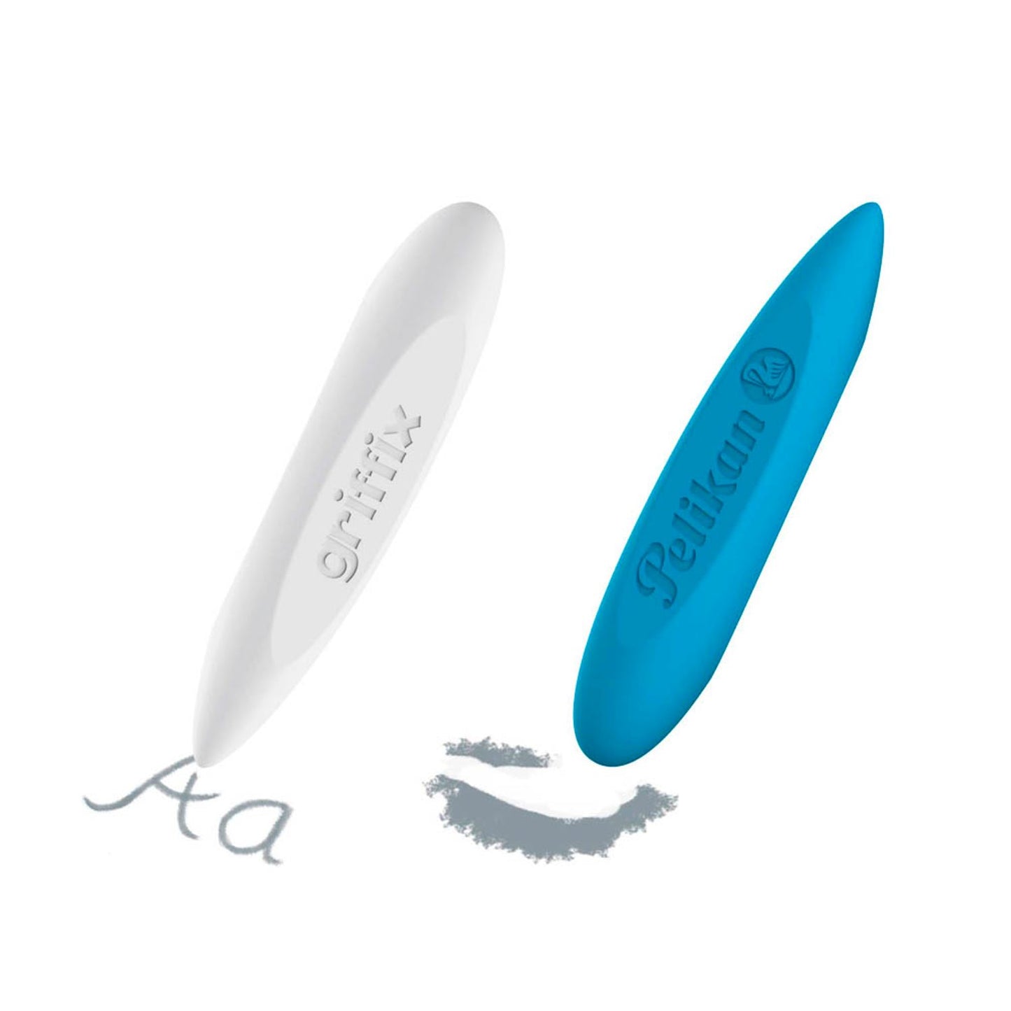 Pelikan Radiergummi griffix® blau/weiß | 300007863 | 1 Pack = 2 St.