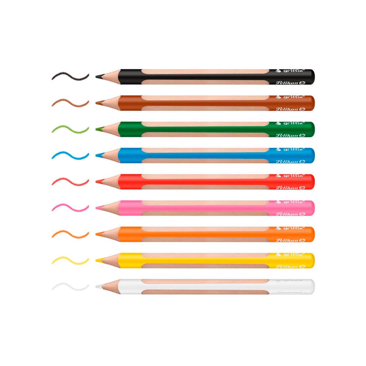 Pelikan griffix® Buntstifte farbsortiert | 300001203 | 1 Pack = 10 St.