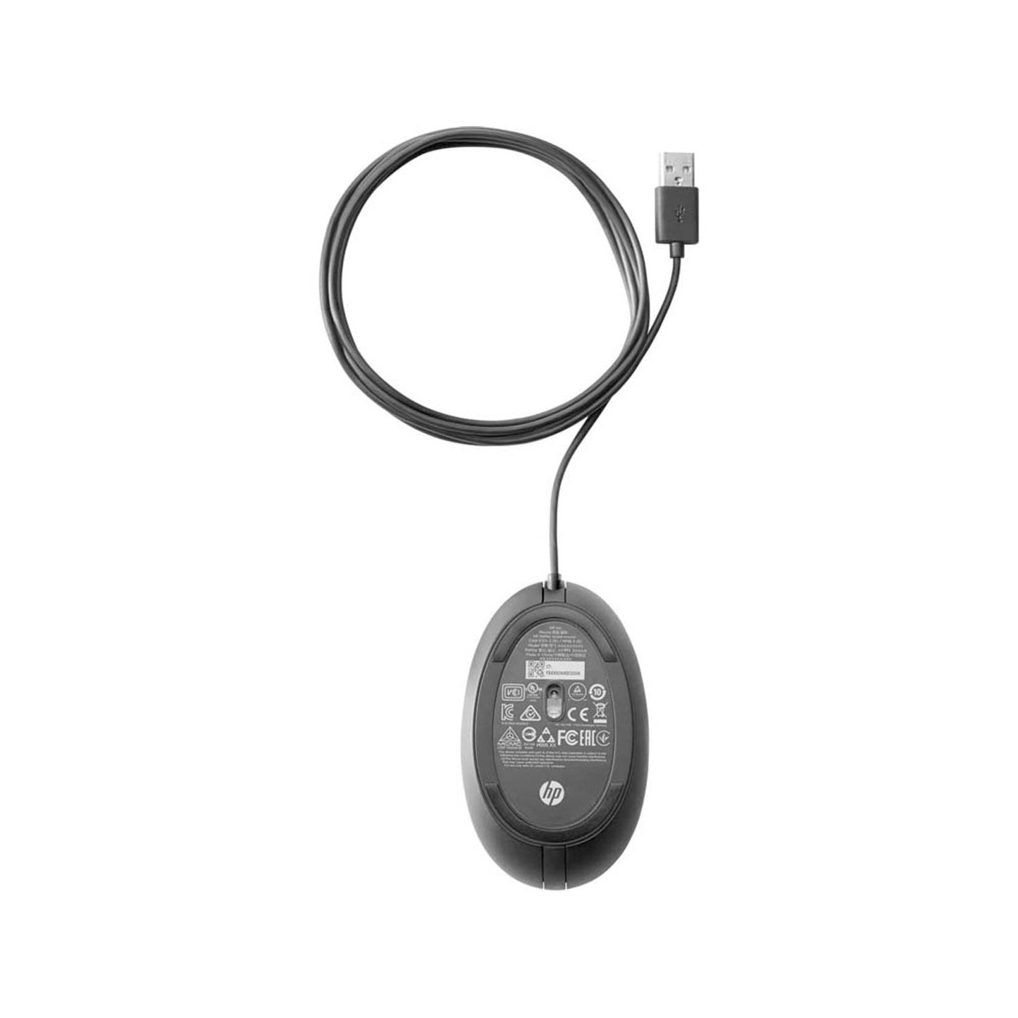HP Wired 320M Maus ergonomisch kabelgebunden schwarz | 9VA80AA#AC3